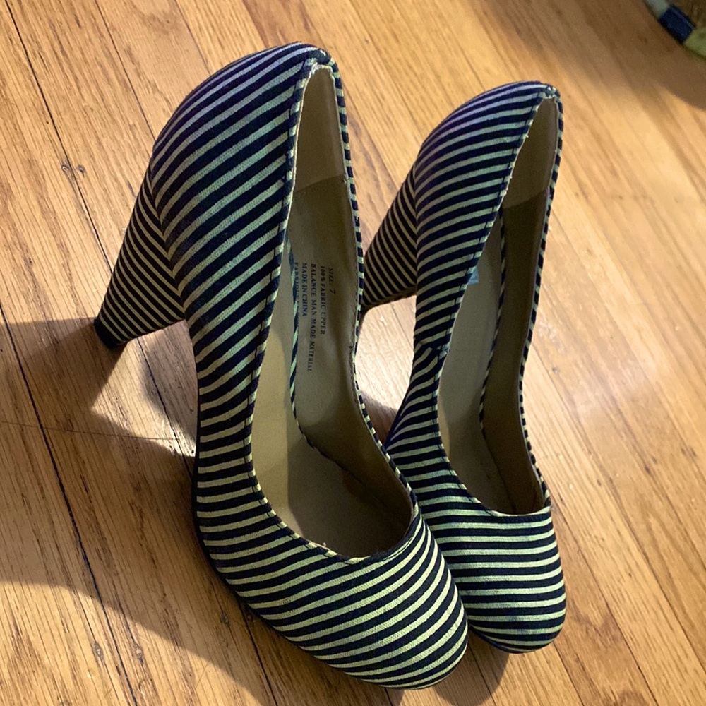 Fun Stripped Heels
